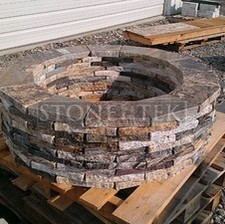 Custom round fire pit